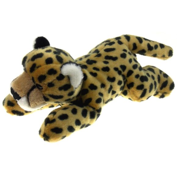 Leopard Plush Toy Cheetah Spots Zoo Stuffed Animal Birthday Gift Soft - Picture 1 of 4
